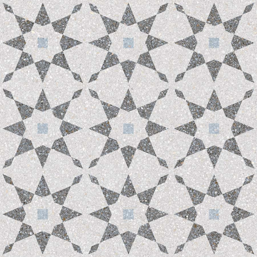 Vives Azulejos Y Gres Carrelage à Décors étoiles Gris Bleu Rectifié AVENTINO-R Humo 29x29 - 0.94m² -Carreaux De Ciment Imitation Soldes carrelage a decors etoiles gris bleu rectifie aventino r humo 29x29 094m