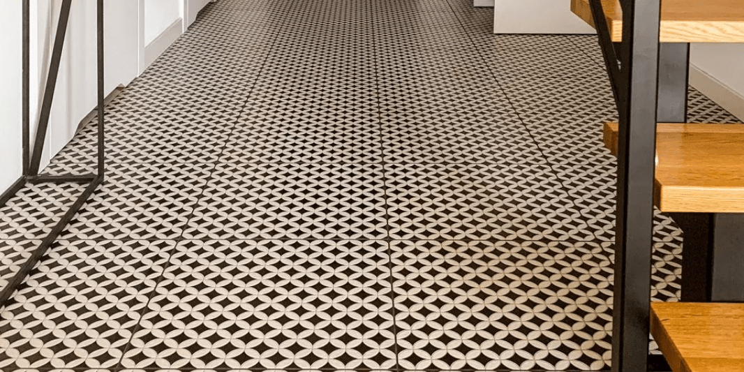 Realonda Carrelage Pétale Noir Et Blanc ORLY 44x44 Cm - 1.37m² 8 Realonda Carrelage Pétale Noir Et Blanc ORLY 44x44 Cm - 1.37m² – Image 6